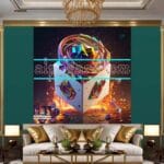 Cuboid 3D Artistic Design Digital Wall Art Home decor _64 - Image 3