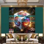 Cuboid 3D Artistic Design Digital Wall Art Home decor _70 - Image 3