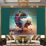 Cuboid 3D Artistic Design Digital Wall Art Home decor _82 - Image 3