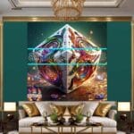 Cuboid 3D Artistic Design Digital Wall Art Home decor _89 - Image 3