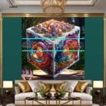 Cuboid 3D Artistic Design Digital Wall Art Home decor _98 - Image 3