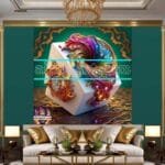 Cuboid 3D Artistic Design Digital Wall Art Home decor _99 - Image 3