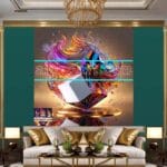 Cuboid 3D Artistic Design Digital Wall Art Home Decor _21 - Image 3