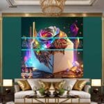 Cuboid 3D Artistic Design Digital Wall Art Home Decor _26 - Image 3