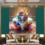 Cuboid 3D Artistic Design Digital Wall Art Home Decor _29 - Image 3
