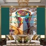 Cuboid 3D Artistic Design Digital Wall Art Home decor _03 - Image 3