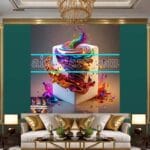 Cuboid 3D Artistic Design Digital Wall Art Home decor _71 - Image 3