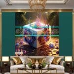 Cuboid 3D Artistic Design Digital Wall Art Home decor _08 - Image 3