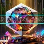 Cuboid 3D Artistic Design Digital Wall Art Home decor _01