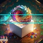 Cuboid 3D Artistic Design Digital Wall Art Home decor _11