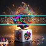 Cuboid 3D Artistic Design Digital Wall Art Home decor _17