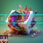 Cuboid 3D Artistic Design Digital Wall Art Home decor _62