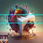 Cuboid 3D Artistic Design Digital Wall Art Home decor _82