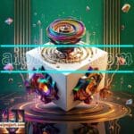 Cuboid 3D Artistic Design Digital Wall Art Home decor _96