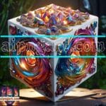 Cuboid 3D Artistic Design Digital Wall Art Home decor _98