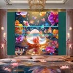 Orchid
  Flower Nature Artistic Digital Wall Art Decor _160 - Image 2