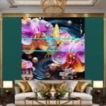 Orchid
  Flower Nature Artistic Digital Wall Art Decor _109 - Image 3