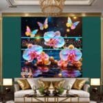Orchid
  Flower Nature Artistic Digital Wall Art Decor _124 - Image 3
