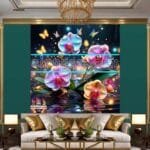 Orchid
  Flower Nature Artistic Digital Wall Art Decor _155 - Image 3