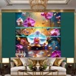 Orchid
  Flower Nature Artistic Digital Wall Art Decor _160 - Image 3