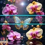 Orchid
  Flower Nature Artistic Digital Wall Art Decor _115
