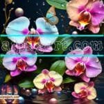 Orchid
  Flower Nature Artistic Digital Wall Art Decor _118