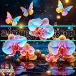 Orchid
  Flower Nature Artistic Digital Wall Art Decor _124