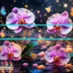 Orchid
  Flower Nature Artistic Digital Wall Art Decor _125