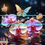 Orchid
  Flower Nature Artistic Digital Wall Art Decor _132