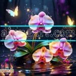 Orchid
  Flower Nature Artistic Digital Wall Art Decor _135