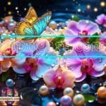 Orchid
  Flower Nature Artistic Digital Wall Art Decor _154