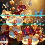 Orchid
  Flower Nature Artistic Digital Wall Art Decor _36