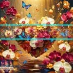 Orchid
  Flower Nature Artistic Digital Wall Art Decor _40