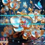 Orchid
  Flower Nature Artistic Digital Wall Art Decor _67
