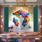 Cuboid 3D Natural Design Digital Wall Art Home Decor _110 - Image 2