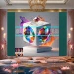 Cuboid 3D Natural Design Digital Wall Art Home Decor _114 - Image 2