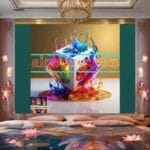 Cuboid 3D Natural Design Digital Wall Art Home Decor _116 - Image 2