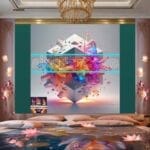 Cuboid 3D Natural Design Digital Wall Art Home Decor _135 - Image 2