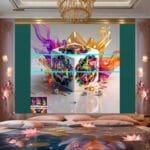 Cuboid 3D Natural Design Digital Wall Art Home Decor _140 - Image 2