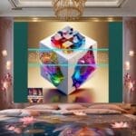 Cuboid 3D Natural Design Digital Wall Art Home Decor _163 - Image 2