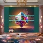 Cuboid 3D Natural Design Digital Wall Art Home Decor _165 - Image 2