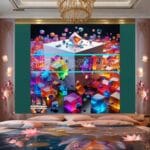 Cuboid 3D Natural Design Digital Wall Art Home Decor _25 - Image 2