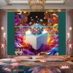 Cuboid 3D Natural Design Digital Wall Art Home Decor _29 - Image 2