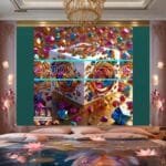 Cuboid 3D Natural Design Digital Wall Art Home Decor _44 - Image 2