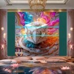 Cuboid 3D Natural Design Digital Wall Art Home Decor _46 - Image 2