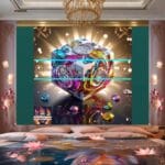 Cuboid 3D Natural Design Digital Wall Art Home Decor _49 - Image 2