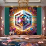 Cuboid 3D Natural Design Digital Wall Art Home Decor _55 - Image 2
