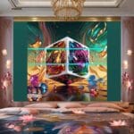 Cuboid 3D Natural Design Digital Wall Art Home Decor _64 - Image 3