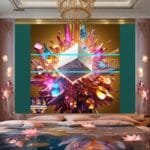 Cuboid 3D Natural Design Digital Wall Art Home Decor _65 - Image 2