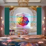 Cuboid 3D Natural Design Digital Wall Art Home Decor _76 - Image 2